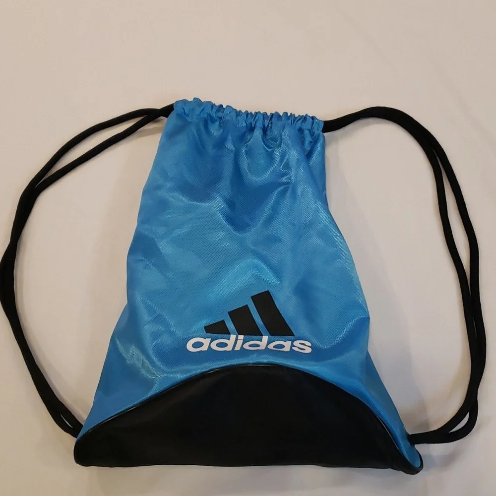 Adidas Drawstring Bag - Black & Blue Athletic Bag